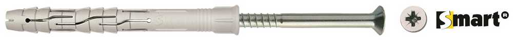 Raamplug m. schroef VZK Pozi 10x160 NZN doos 25 st