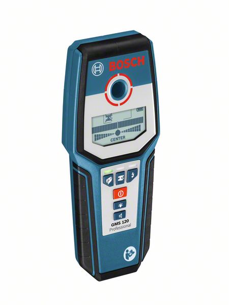 Detector GMS 120 (1x batterij 9 V 6LR61 (blok), handlus en o