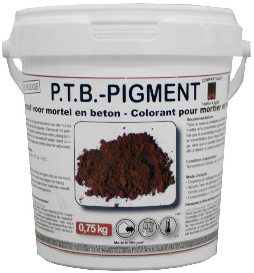 P.t.b.-pigment 0,75kg Rood