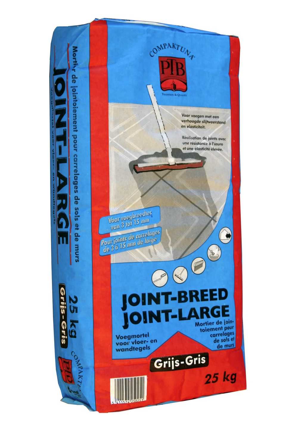 P.t.b.-joint-breed - 25kg - Grijs