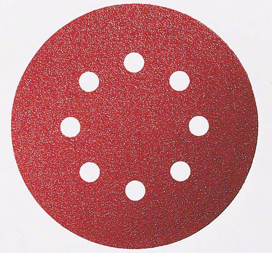 Schuurvel C430 diameter 115 mm, korrel 180, 8 gaten, 5x