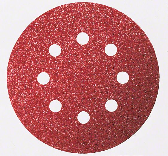 Schuurvel C430 diameter 115 mm, korrel 180, 8 gaten, 5x