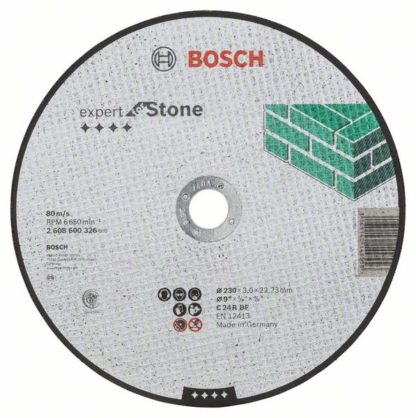 Doorslijpschijf Recht Expert for Stone C 24 R, 230 x 3 mm