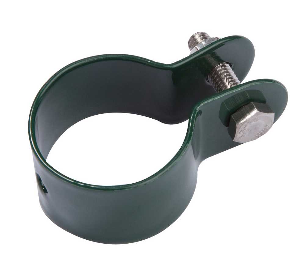 Klem steunpaal 48mm RAL 6005 groen