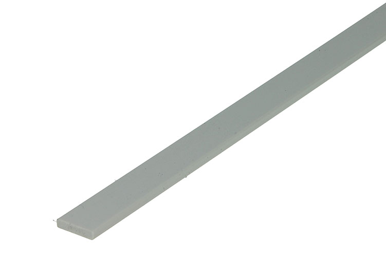 VLAK PROFIEL WIT PVC          13X25X1000