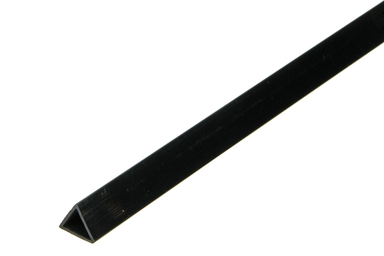 FLEXIBEL PROFIEL ZWART PVC    12X1000