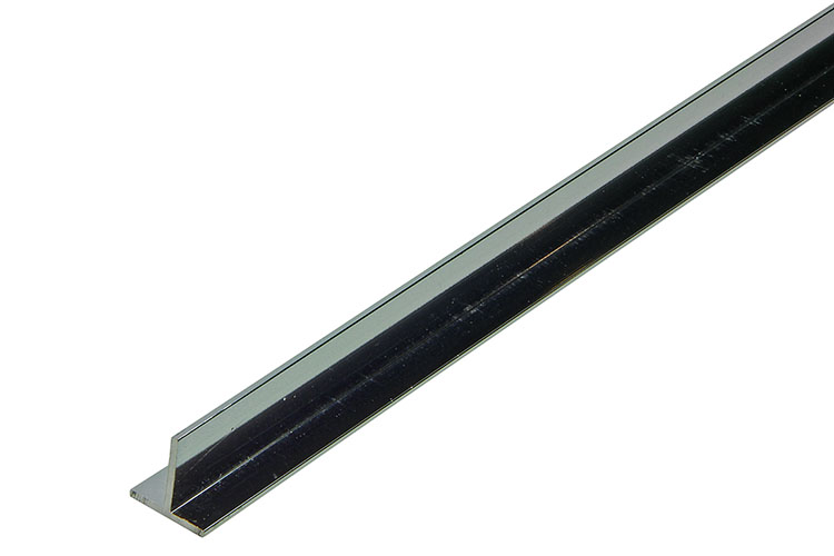 T PROFIEL ALU ZILVERCHROOM    15X15X1,5