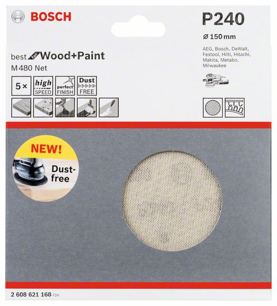 Schuurvel M480 Schuurnet Best for Wood and Paint, diameter 1