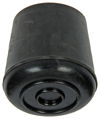 4 st buisdop opzetmodel rubber zwart 28 mm