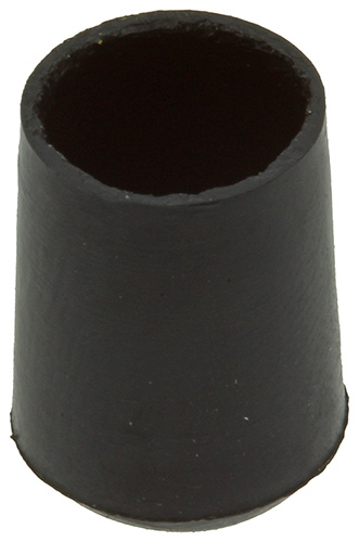 4 st buisdop opzetmodel kunstst zwart 10 mm
