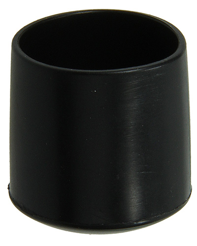 4 st buisdop opzetmodel kunstst zwart 22 mm