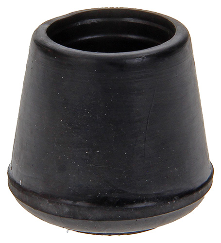 4 st buisdop opzetmodel rubber zwart 19 mm
