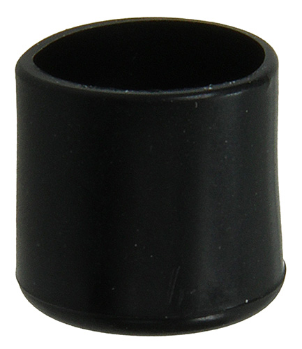 4 st buisdop opzetmodel kunstst zwart 12 mm