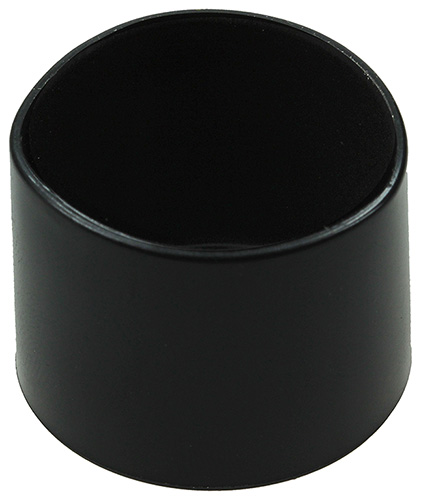4 st buisdop opzetmodel kunstst zwart 25 mm