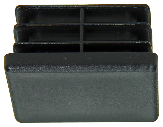 4 st buisdop insteekmodel kunstst zwart 40 x 40 mm