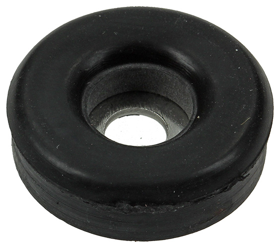 24 rubber stoeldoppen zwart 23 mm