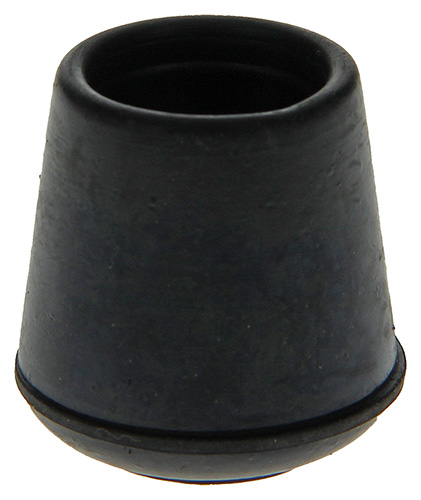 4 st buisdop opzetmodel rubber zwart 16 mm