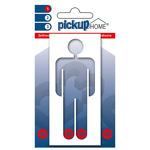 3D Home Picto frame man wit 100 mm