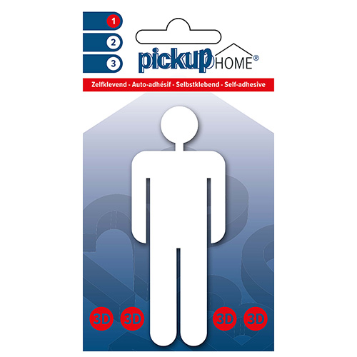 3D Home Picto man wit 90 mm
