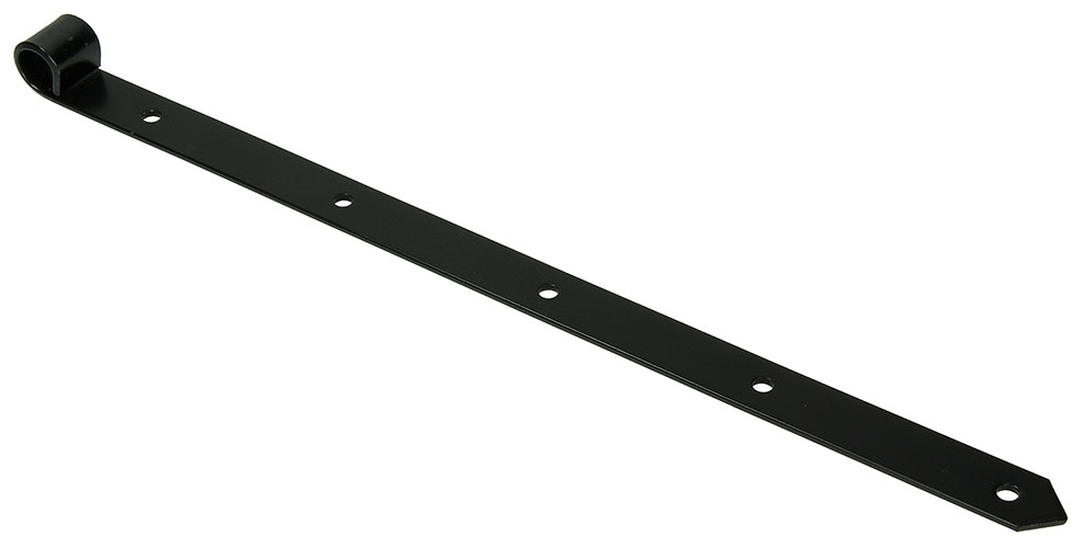 Enkel luikscharnier zwart 50 cm/18 mm