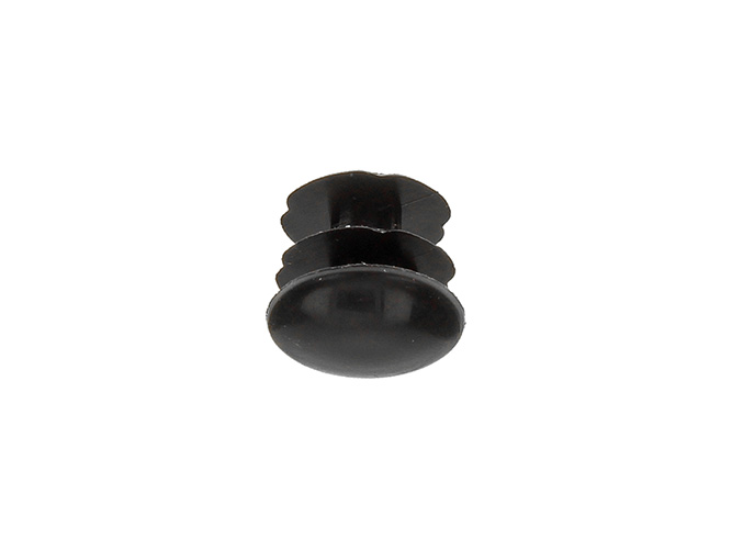 4 st buisdop insteekmodel kunstst zwart 12 mm