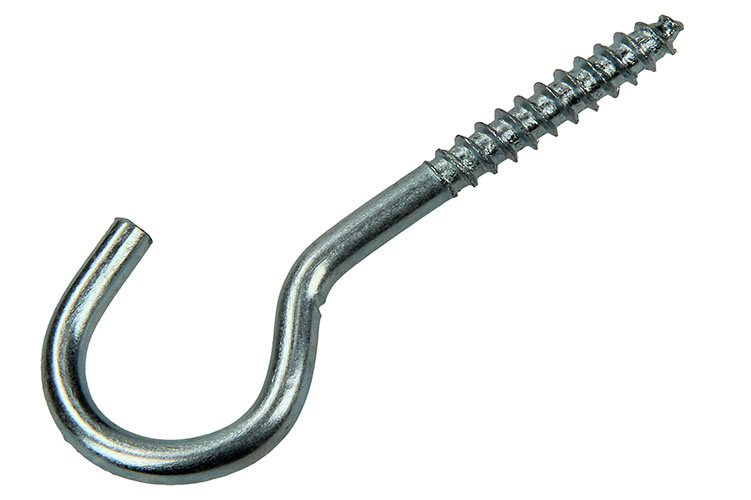 SCHROEFHAAK STAAL VERZINKT    4ST 5,0 X 50 MM