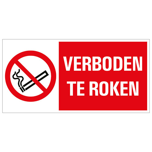 Bord Verboden te roken