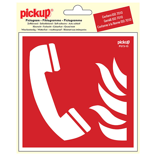 Sticker Telefoon voor brandalarm