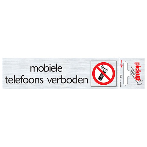 Bord Alulook Mobiele telefoons verboden