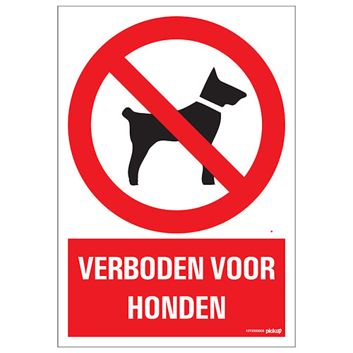 Bord Verboden voor honden