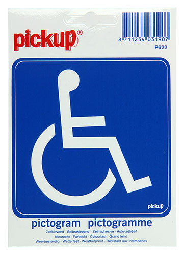 Sticker Toegankelijk voor rolstoel